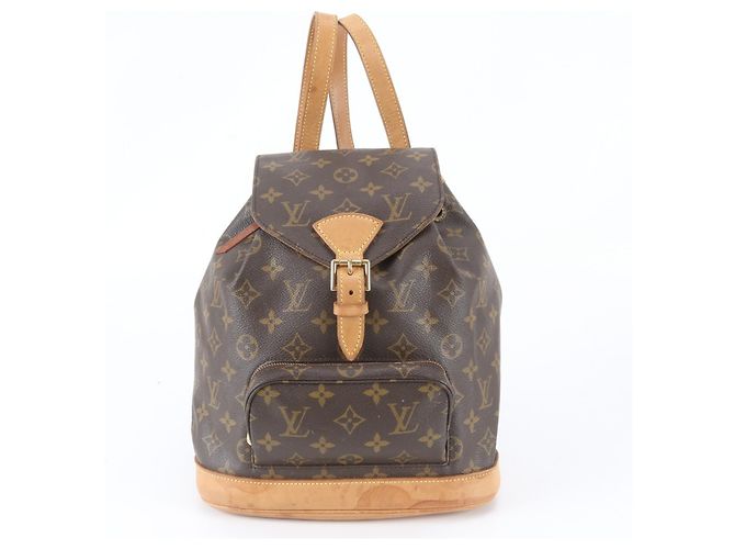 Zaino e Borsa a Tracolla Louis Vuitton Monogram Montsouris MM Marrone