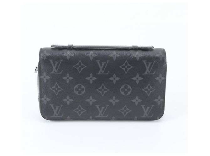 Louis Vuitton Monogram Eclipse Zippy XL Long Wallet Black