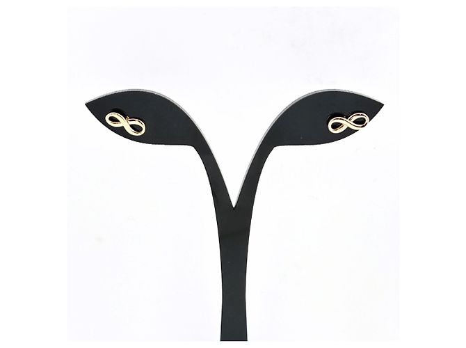 Pendientes de botón Tiffany & Co. Infinity en oro rosa