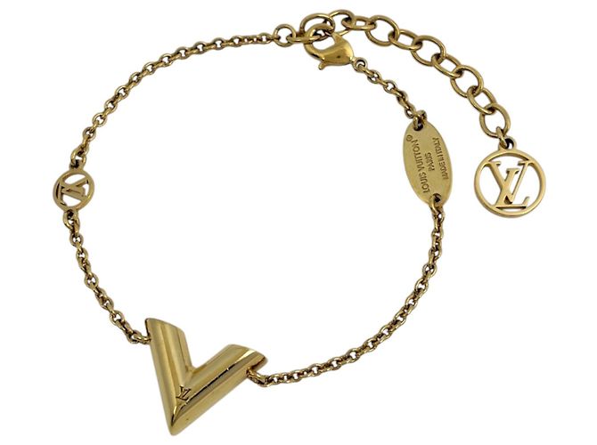 Pulsera Louis Vuitton Essential V GP Gold Dorado