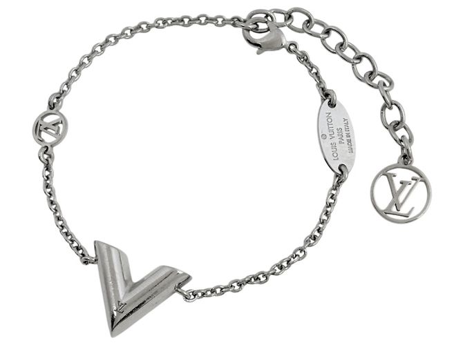 Pulseira Louis Vuitton Essential V Charm Prata