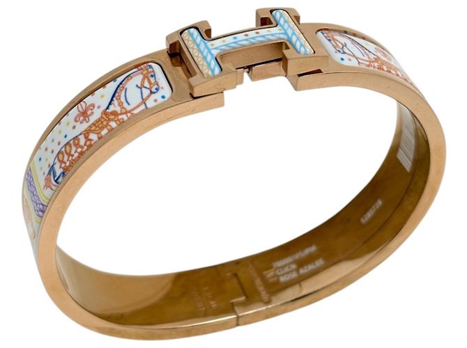 Hermès Pulsera Hermes Click H Multicolor Dorado