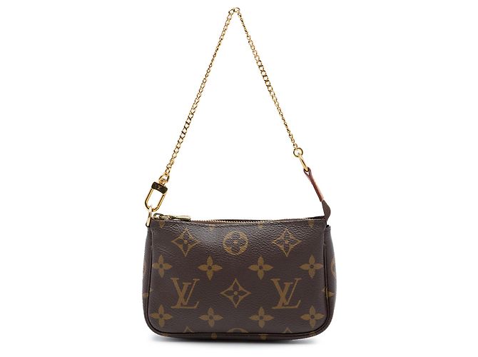 Louis Vuitton Brown Monogram Mini Pochette Accessoires Marrom