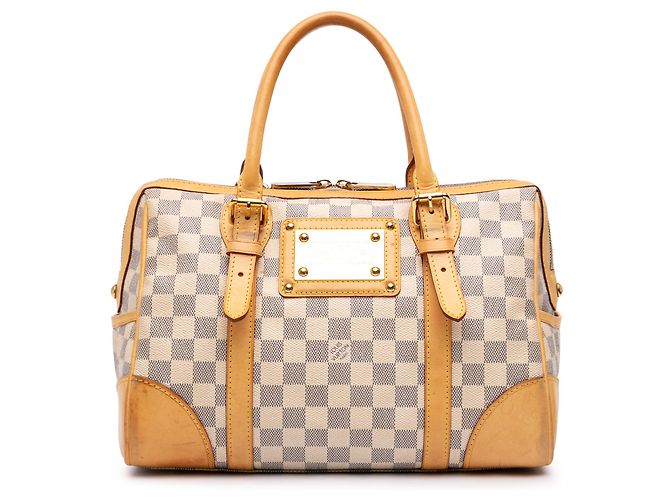 Louis Vuitton White Damier Azur Berkeley Branco