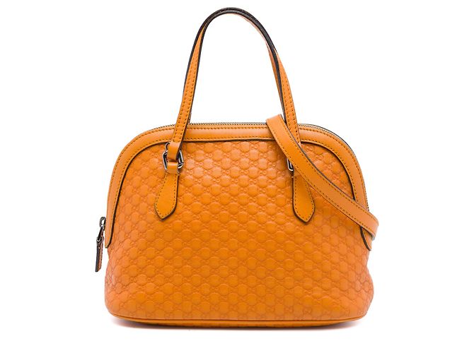 Bolsa Dome Mini Microguccissima Gucci Orange Laranja