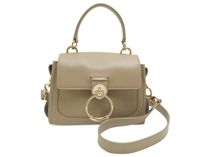 Chloé Tess Day Mini Lederhandtasche beige