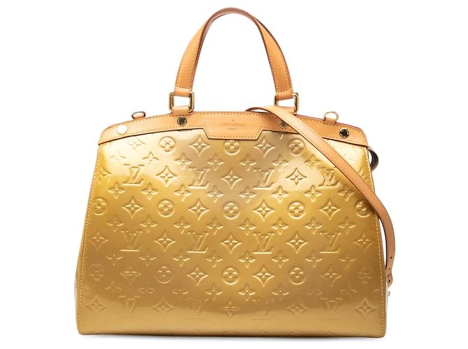 Louis Vuitton Beige Monogram Vernis Brea GM Bege