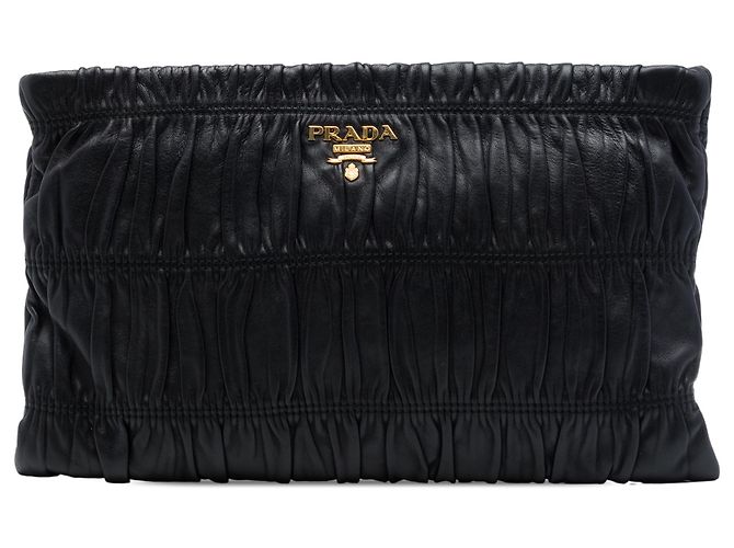 Clutch Prada in Nappa Gaufre nero