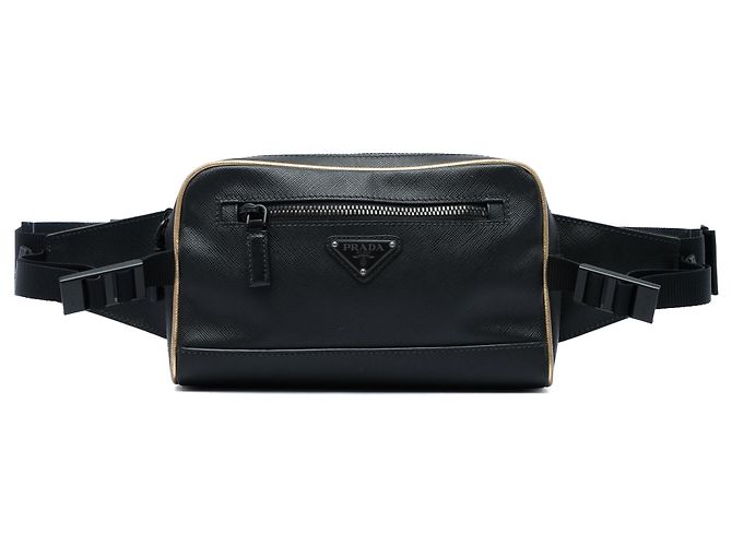 Prada Black Saffiano Belt Bag