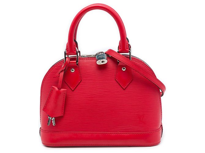 Louis Vuitton Red Epi Alma BB Rouge