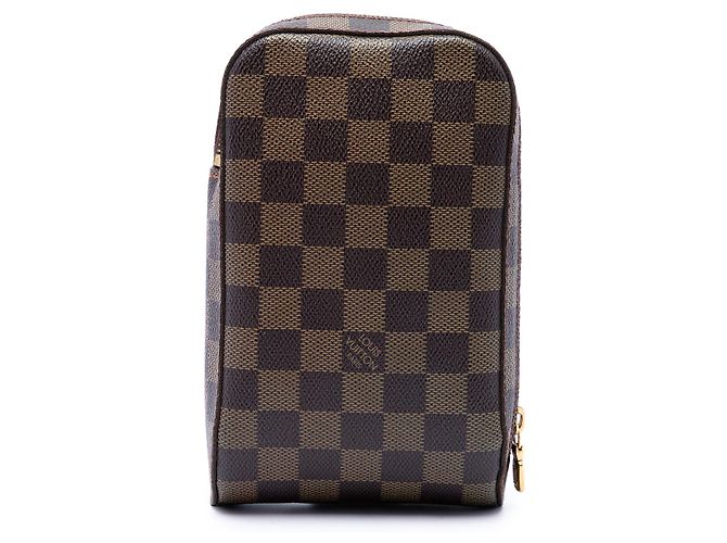 Louis Vuitton Brown Damier Ebene Geronimos Marrom