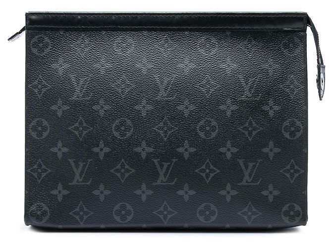 Louis Vuitton Black Monogram Eclipse Pochette Voyage MM Negro
