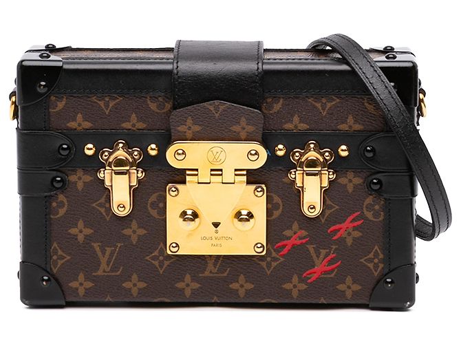 Louis Vuitton Brown Monogram Petite Malle Marrone