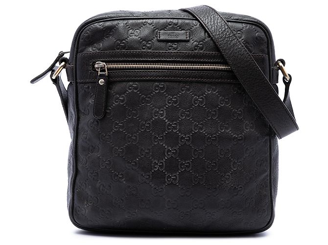 Bolsa Tiracolo Gucci Brown Guccissima Marrom Castanho escuro