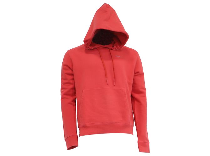 Off White Sweat à capuche Off-White avec imprimé logo en coton rouge