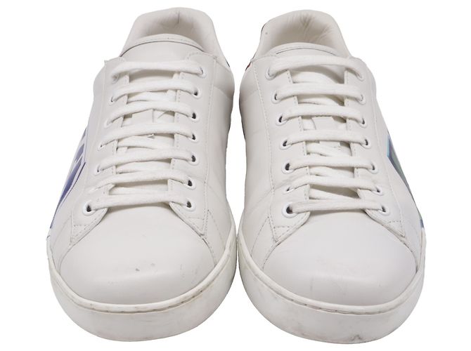 Baskets Gucci Ace Loved en cuir blanc