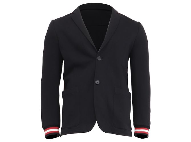 Blazer monopetto con tasche Givenchy in cotone nero