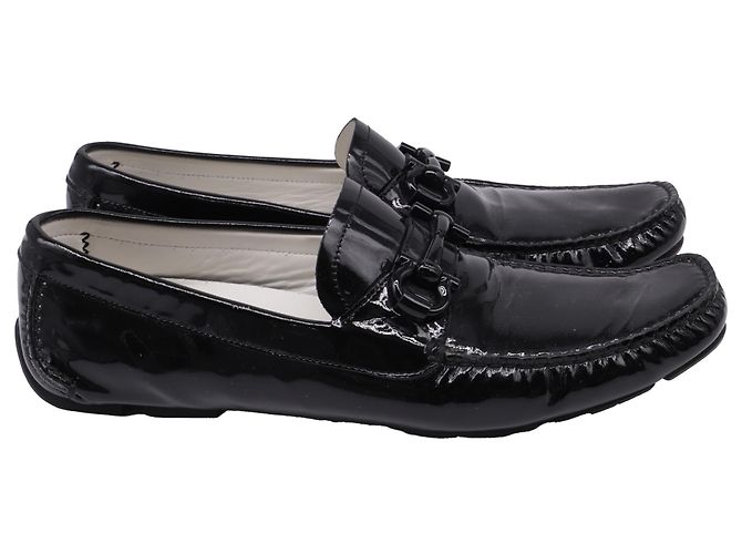 Salvatore Ferragamo Mocassini Ferragamo in pelle verniciata nera Nero
