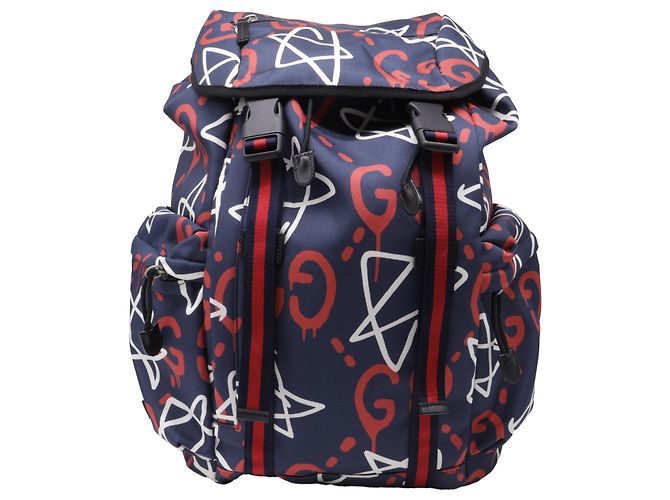 Gucci GucciGhost Techpack Backpack in Multicolor Canvas Multiple colors