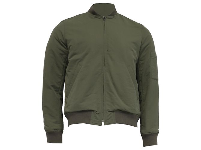 Apc  A.P.C. Gregoire Bomber Jacket in Khaki Polyamide Green