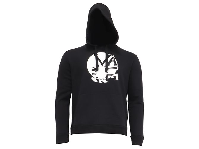 Valentino Garavani Valentino Logo-Print Hoodie aus schwarzer Baumwolle