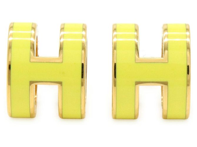 Hermès Hermes Pop H Ohrringe Gelb