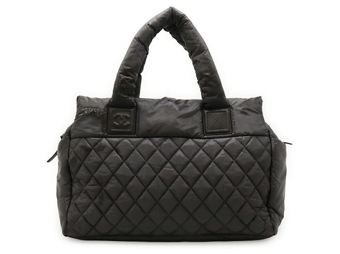 Saco Tote Chanel Coco Cocoon em nylon e couro Marrom