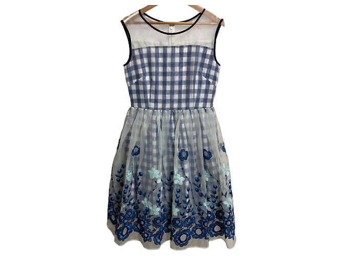 Autre Marque Chesty Organ Spitzenkleid Blau