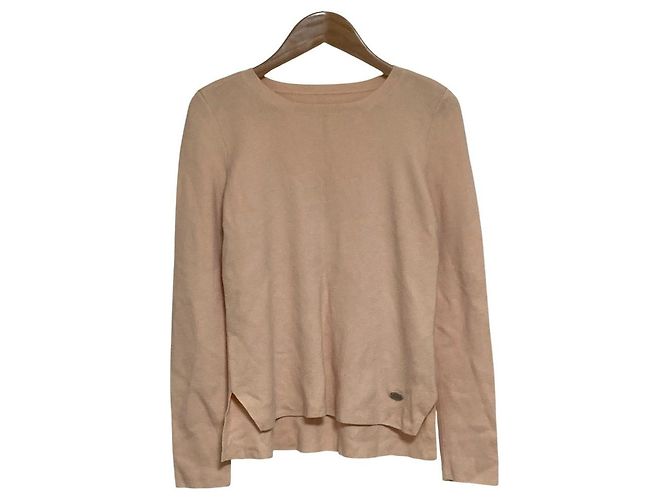 Autre Marque Top de punto cuello redondo FOXEY Rosa