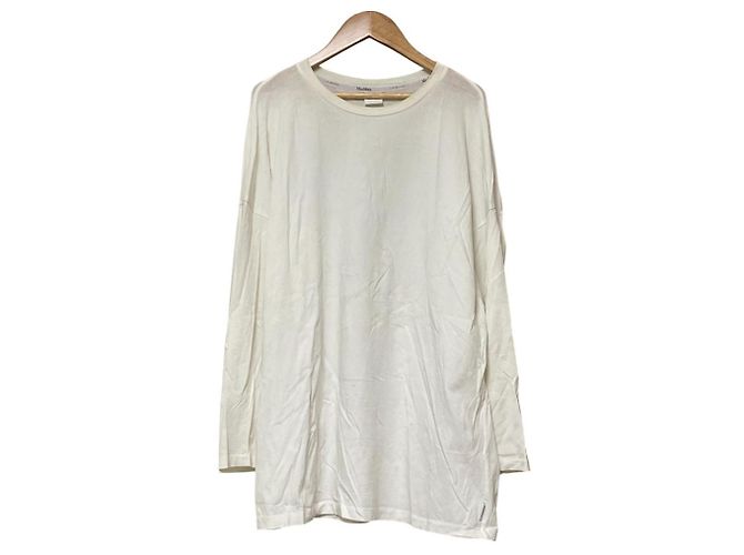 Max Mara MaxMara LEISURE Top a maniche lunghe e girocollo Bianco