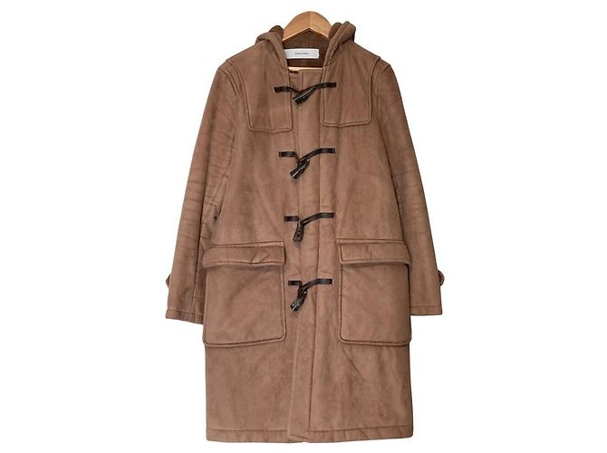 Autre Marque JOURNAL STANDARD Abrigo Duffle de Faux Shearling Castaño Camello
