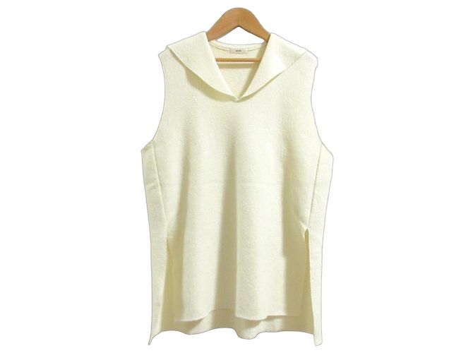 Autre Marque yori Sailor Collar Wool Knit Pullover White