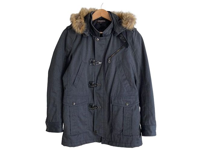 Autre Marque HIDEAWAYS Fireman Coat Wool Coat Brown