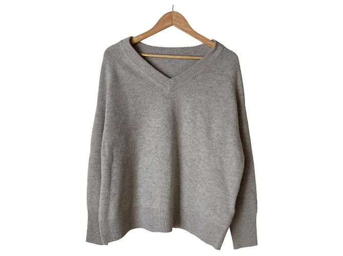 Autre Marque IENA Woll-Kaschmir-Strickpullover Beige