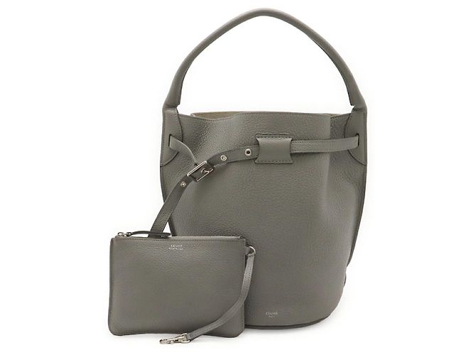 Céline Bolsa de Ombro em Couro Celine Big Bag Marrom