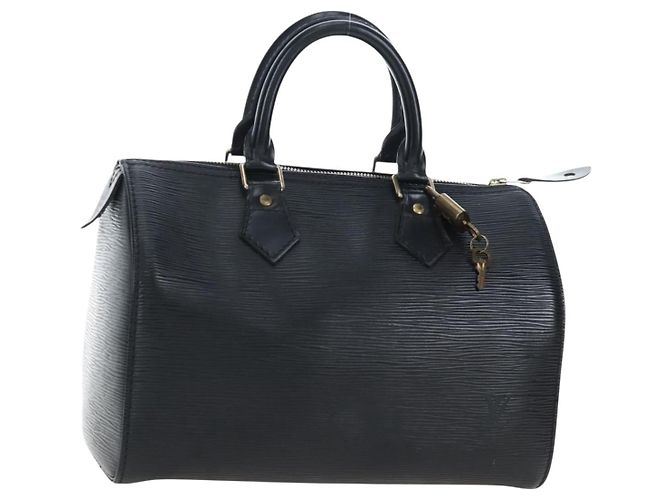 Borsa a mano LOUIS VUITTON Epi Speedy 25 nera M59042 LV