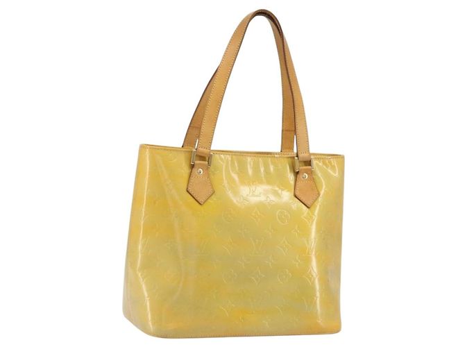 LOUIS VUITTON Monogram Vernis Houston Handtasche Gris M91053 LV