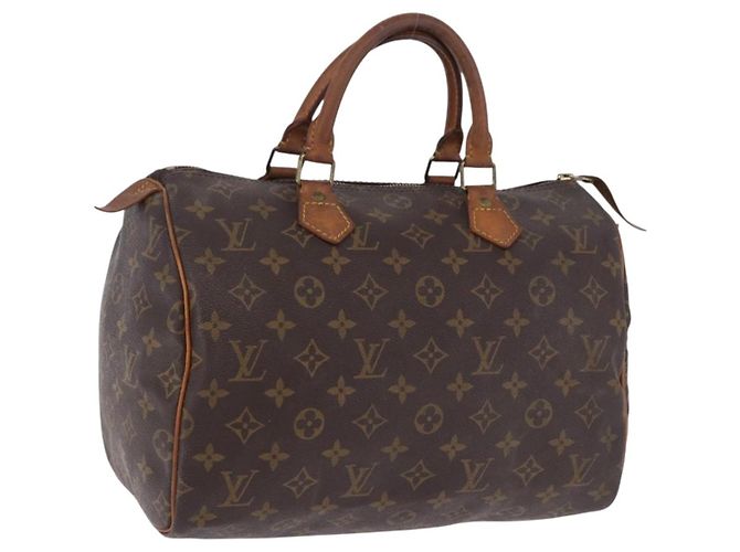 LOUIS VUITTON Monogram Speedy 30 M41526 LV Authentische Handtasche 193059
