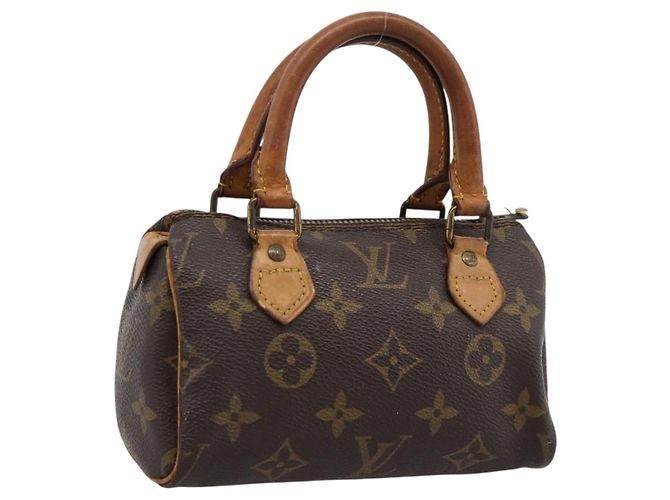 LOUIS VUITTON Monogram Mini Speedy Hand Bag M41534 LV Auth 197639 Monograma