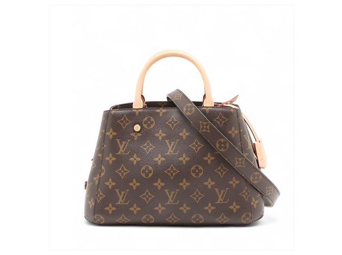Louis Vuitton Montaigne BB Canvas Top-handle Handtasche Monogram Braun