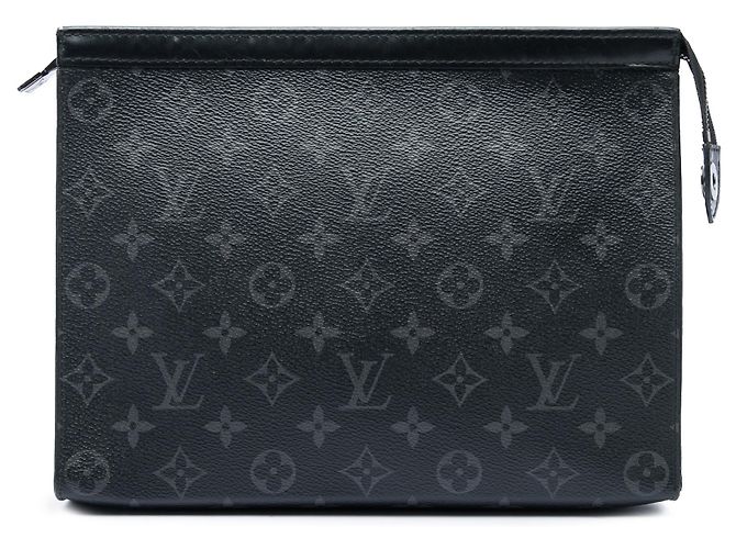 Bolso de Mano Louis Vuitton Monogram Eclipse Pochette Voyage MM Negro