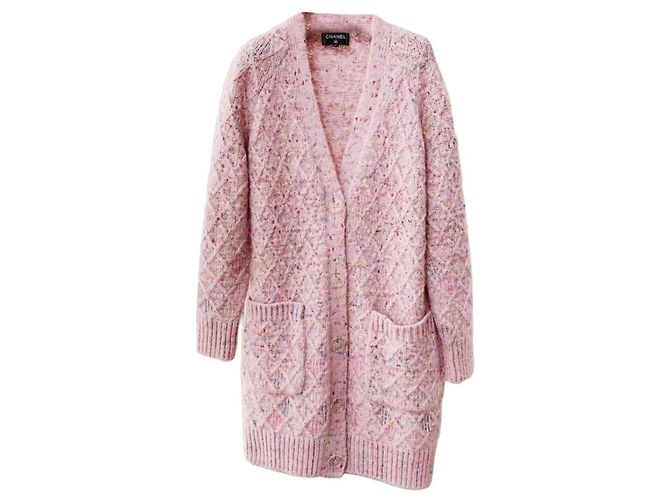 Chanel Strickpullover Rosa Wolle Pink