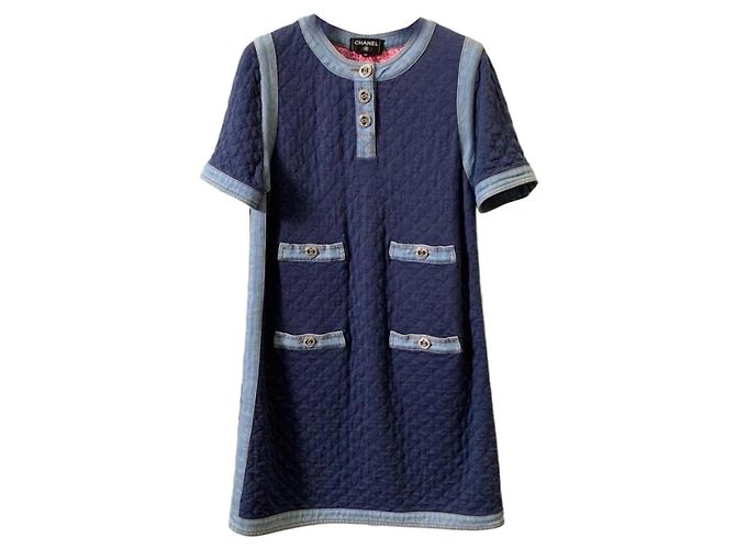 Vestido Chanel de algodón 38 FR Multicolor