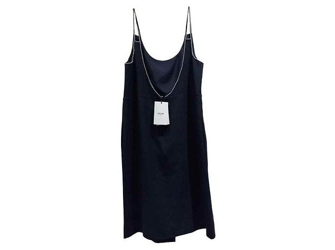 Céline Kleid schwarz aus Polyester