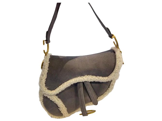 Sacs à main Dior Saddle Gris