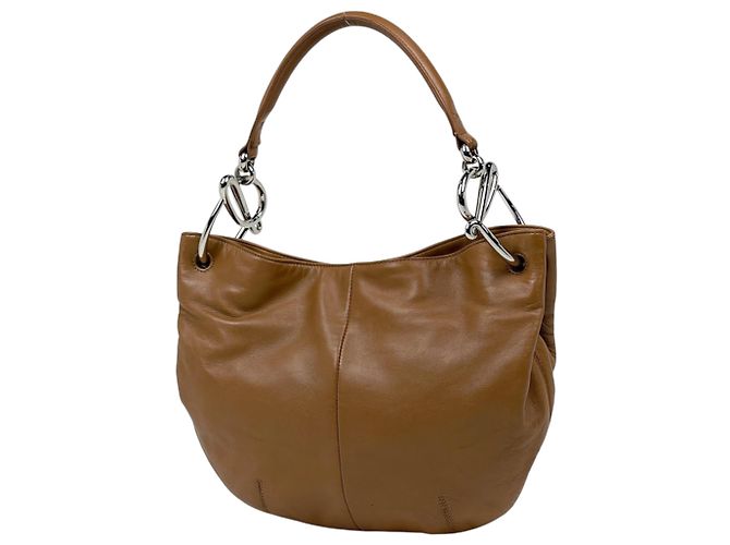 Bolsa de ombro Loewe em couro castanho Marrom