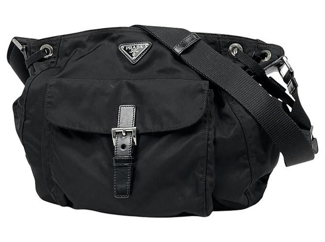 Borsa a tracolla Prada da donna Nero