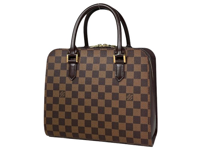 Louis Vuitton Triana Handtasche Braun Damier ebene