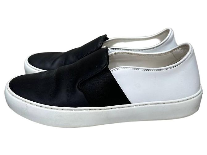 Chanel leather Slip-on flats Sz.36 Pre-owned