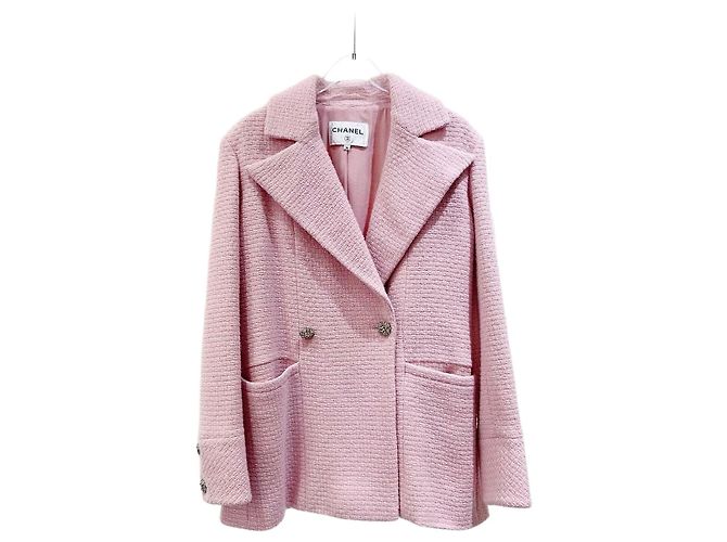 Chanel Pink Tweed Jacket Size 36 Multiple colors